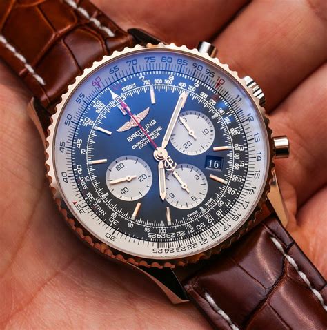 breitling navitimer two tone price|breitling navitimer 46mm price.